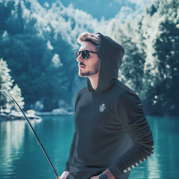 UPF Fishing Hoodie – Black